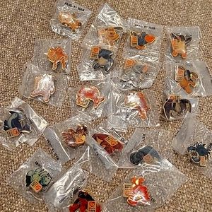 Ty teenie beanie enamel pins set